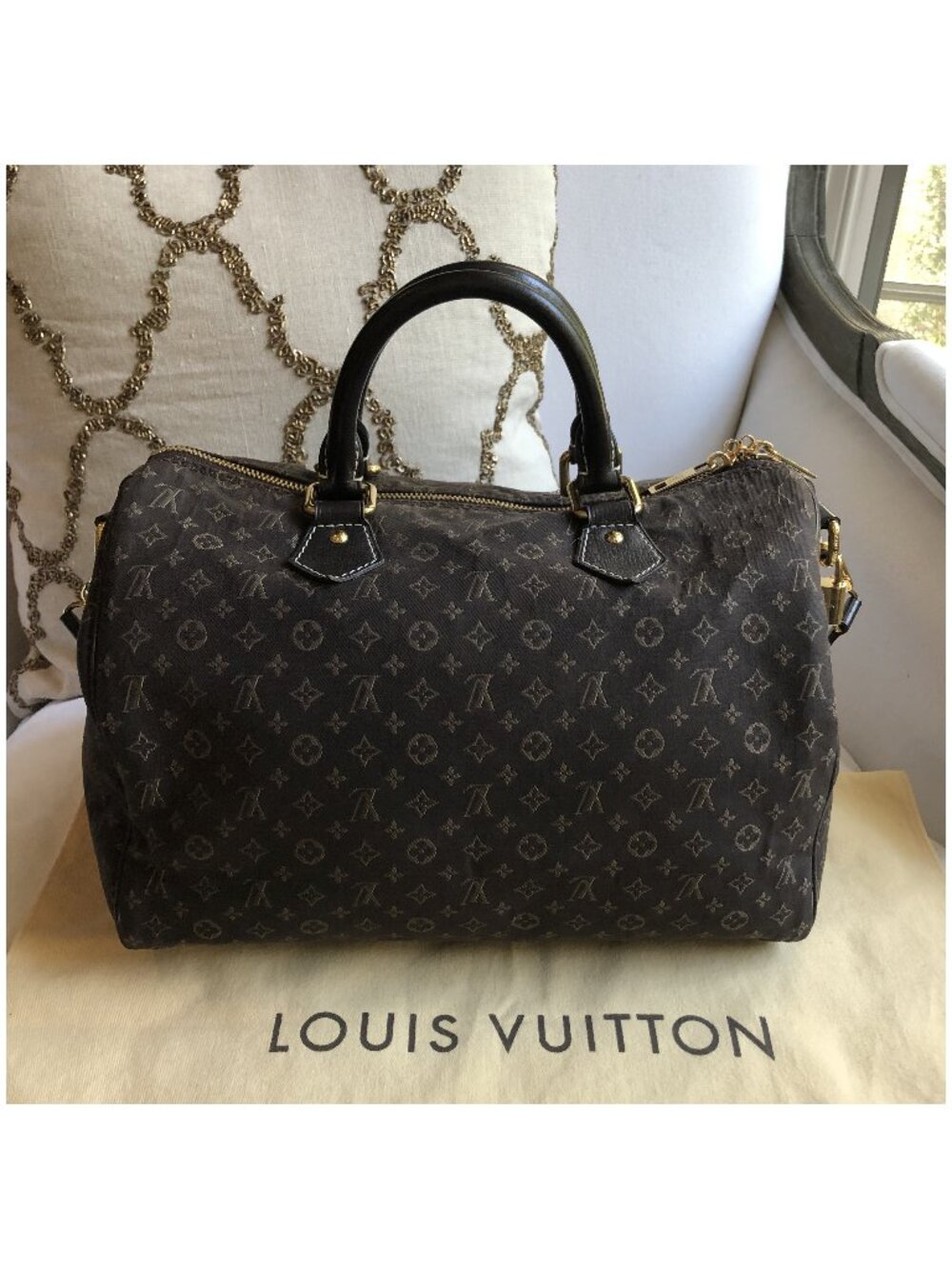 LOUIS VUITTON Idylle Speedy Bandouliere 30 Fusain Monogram Bag - Picture 5 of 16